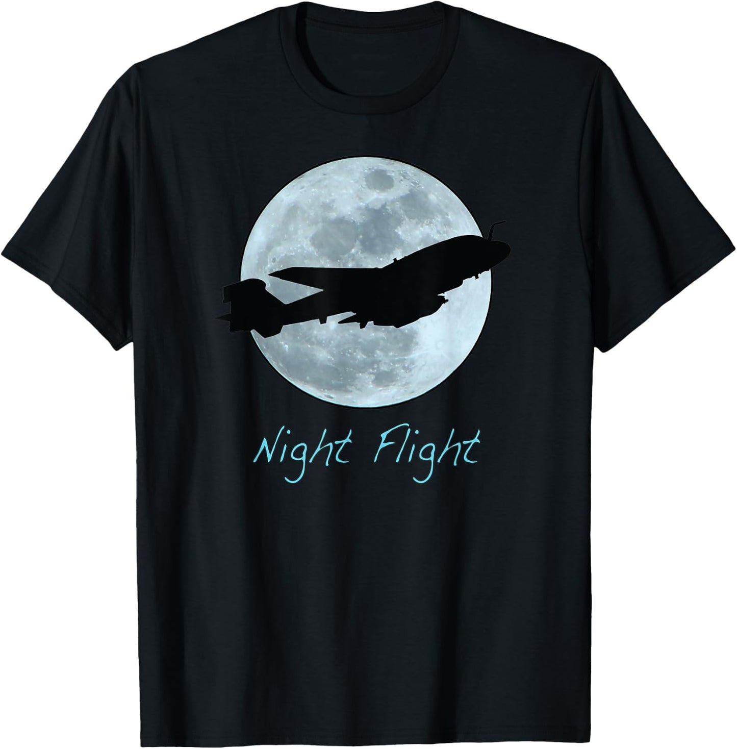 Night Flight EA-6B Prowler Aircraft T-Shirt - T-Shirt | Black