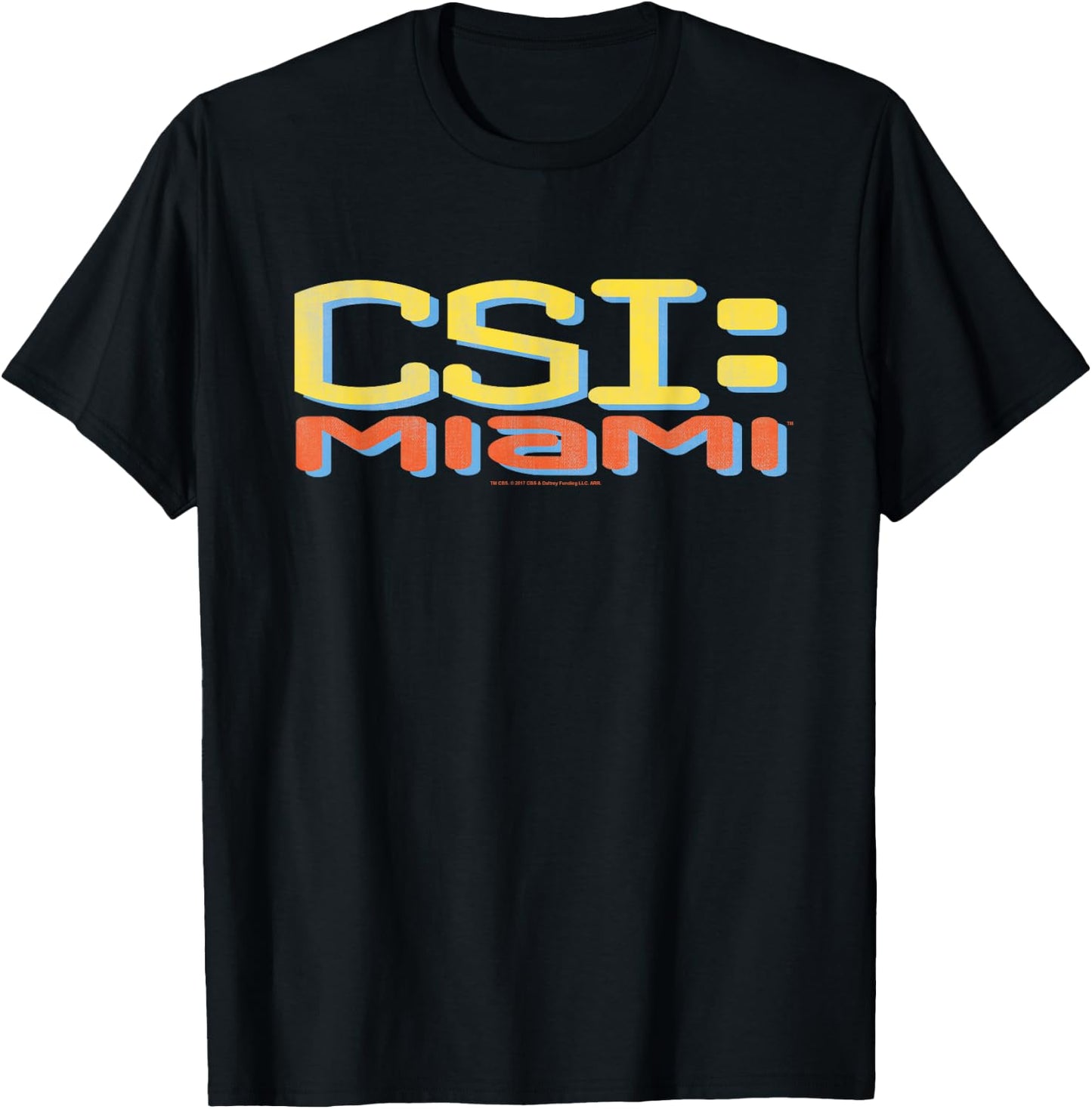 CSI: Miami Logo Distressed T-Shirt - T-Shirt | Black