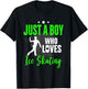 Funny Ice Skating Lover Graphic Men and Boy Figure Skater T-Shirt - T-Shirt | Black
