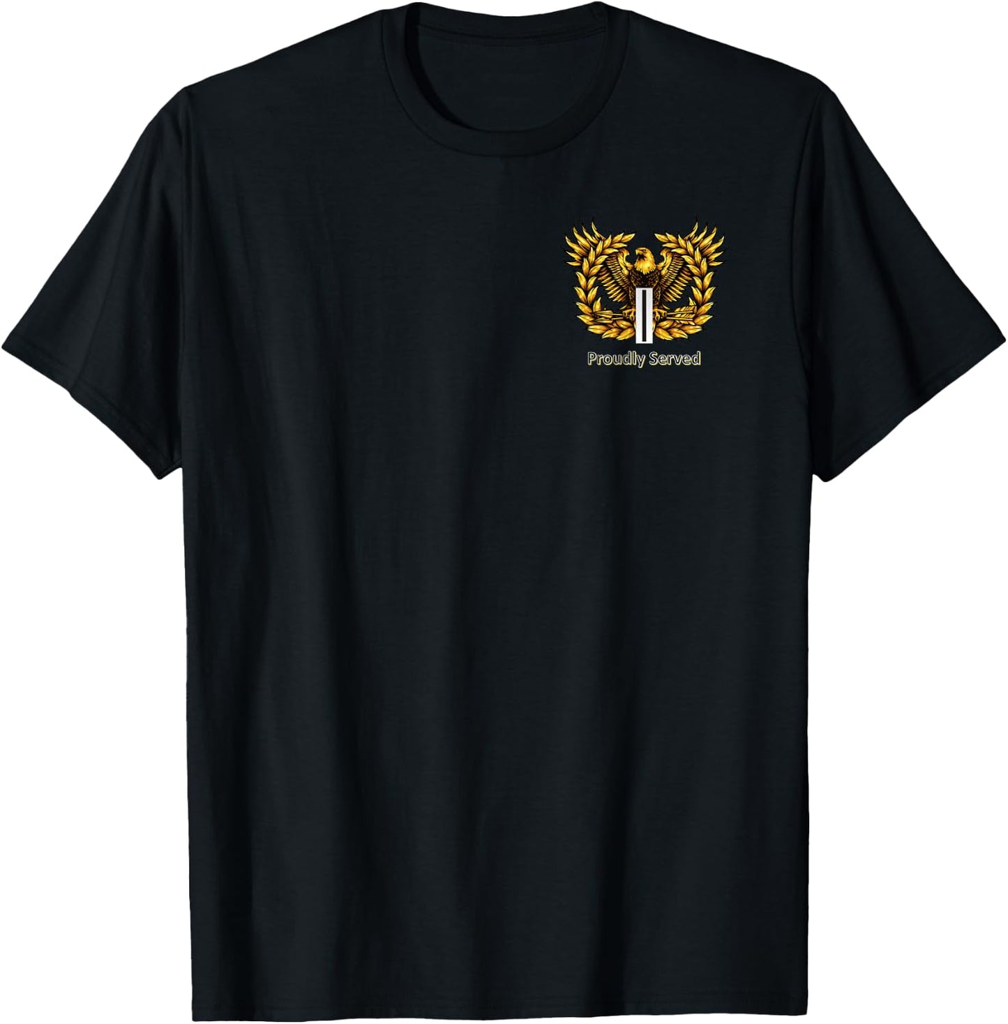 Proudly Served US Army CW5 Retired T-Shirt - T-Shirt | Black
