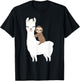 Sloth Riding Llama Shirt Funny Birthday Gift Boy, Girl T-Shirt - T-Shirt | Black