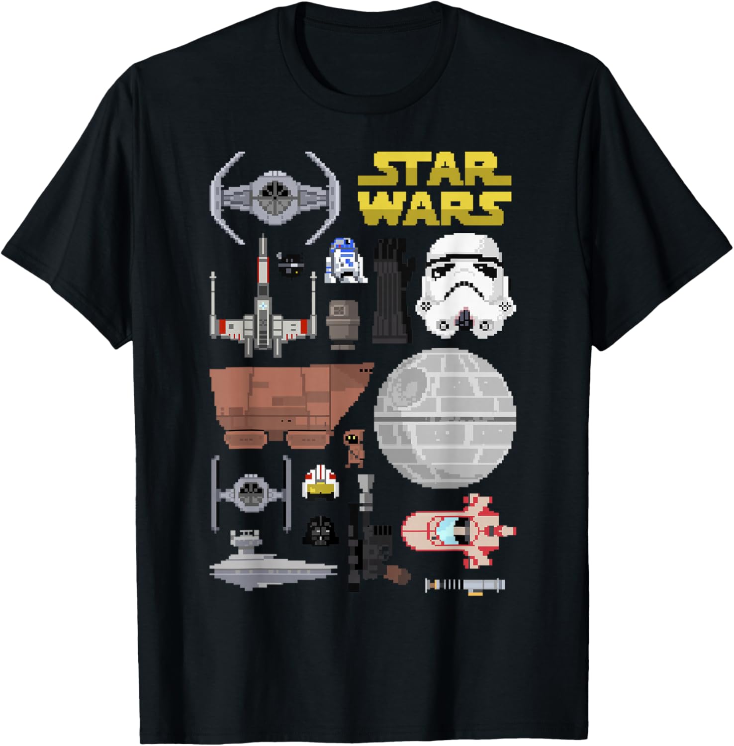 Star Wars Pixel Icon Set T-Shirt - T-Shirt | Black