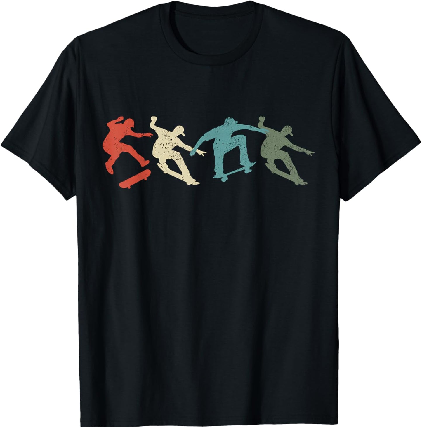 Skateboard Skateboarding Retro Gift Skateboarders T-Shirt - T-Shirt | Black