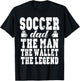 Funny Soccer Dad Man Wallet Legend Soccer Dad T-Shirt - T-Shirt | Black