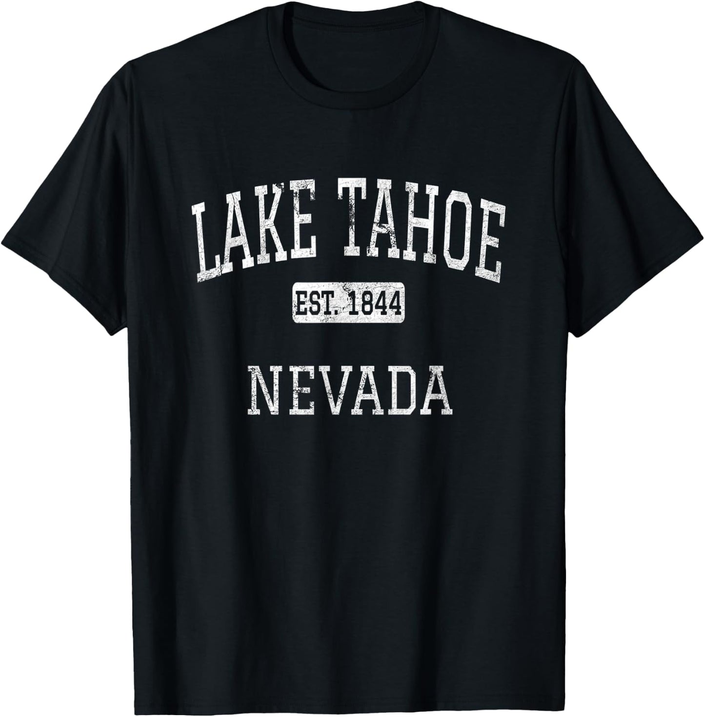 Lake Tahoe Nevada NV Vintage T-Shirt - T-Shirt | Black
