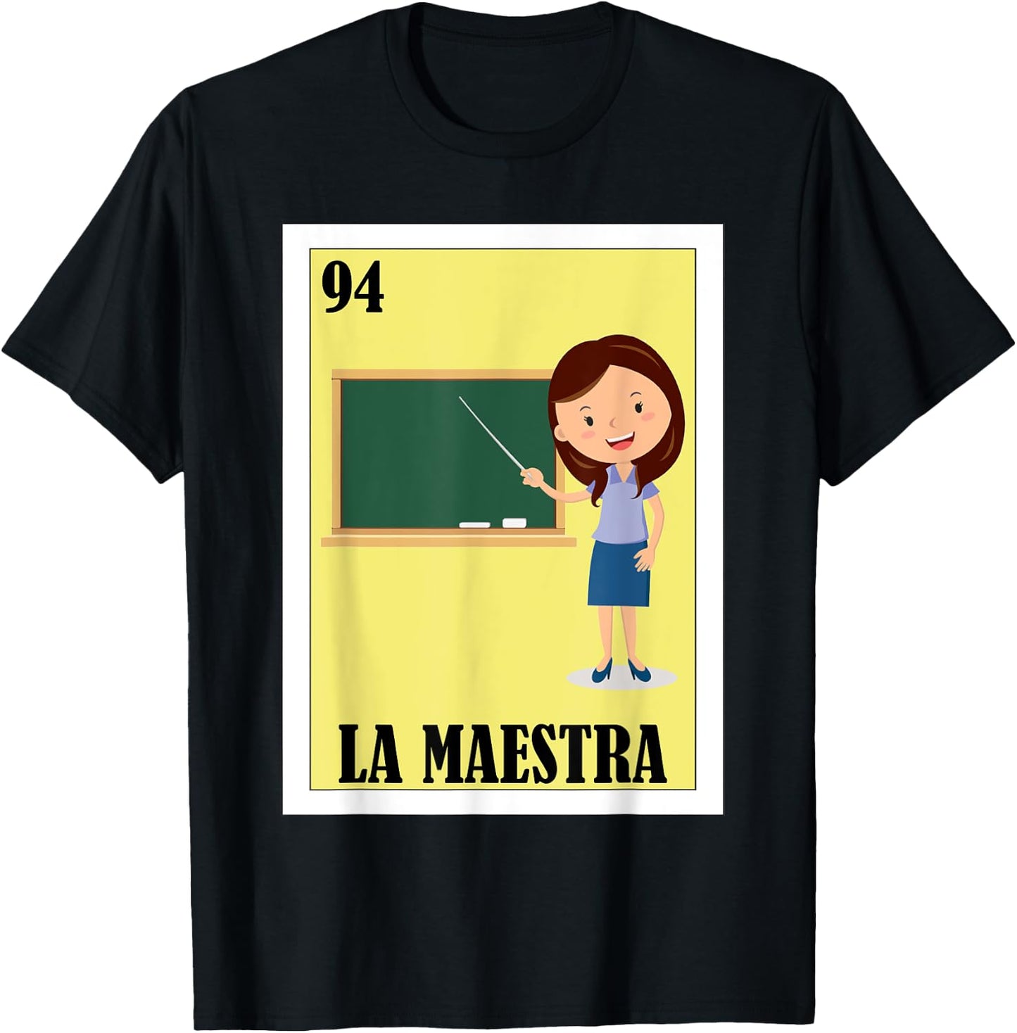 Funny Mexican Design for Teachers - La Maestra T-Shirt - T-Shirt | Black