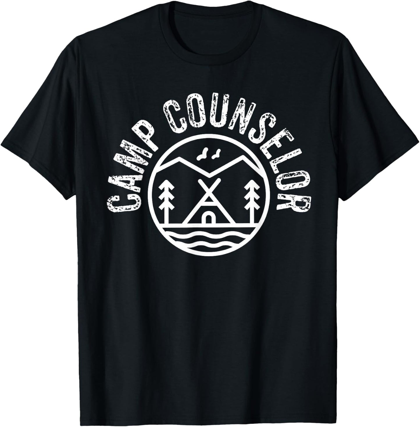 Summer Camp Counselor Staff Uniform Men Women Youth T-Shirt - T-Shirt | Black
