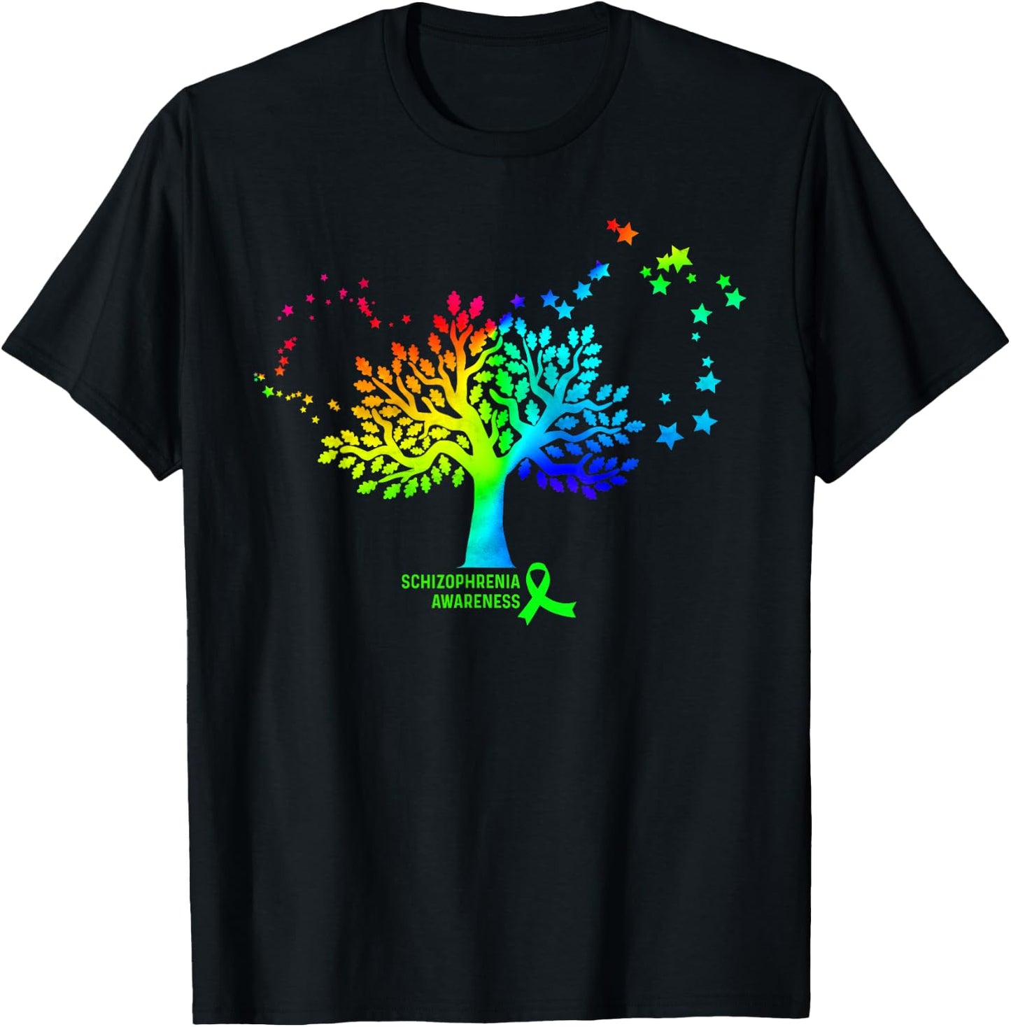 Retro Schizophrenia Awareness T-Shirt - T-Shirt | Black