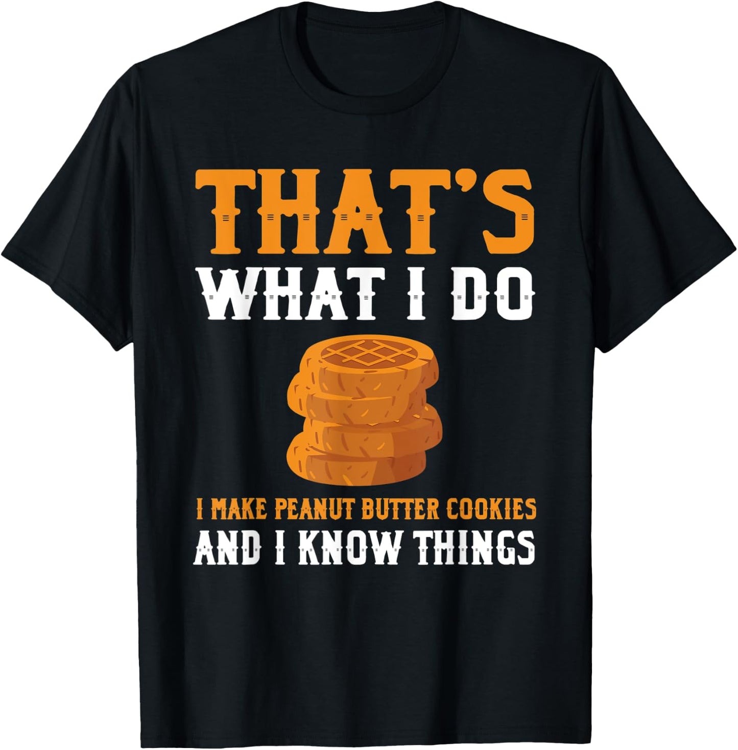 Cool Peanut Butter Cookies Apparel Christmas Cookie T-Shirt - T-Shirt | Black