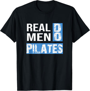 Funny Real Men Do Pilates Fitness T-Shirt - T-Shirt | Black