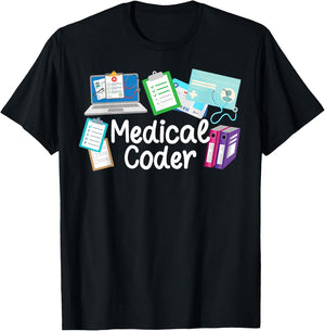 Medical Coder Medical Coding Best Medical Coders T-Shirt - T-Shirt | Black