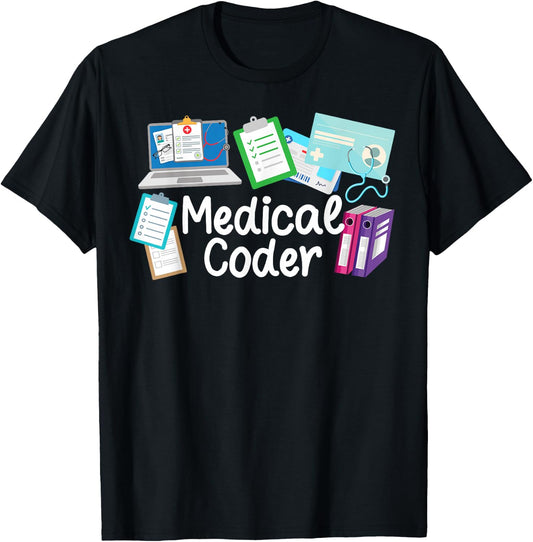 Medical Coder Medical Coding Best Medical Coders T-Shirt - T-Shirt | Black