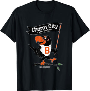 Baltimore Birds Maryland Charm City Pride Novelty T-Shirt - T-Shirt | Black