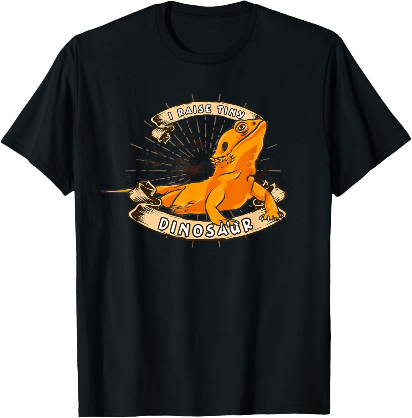 I Raise Tiny Dinosaurs Bearded Dragon T-Shirt - T-Shirt | Black