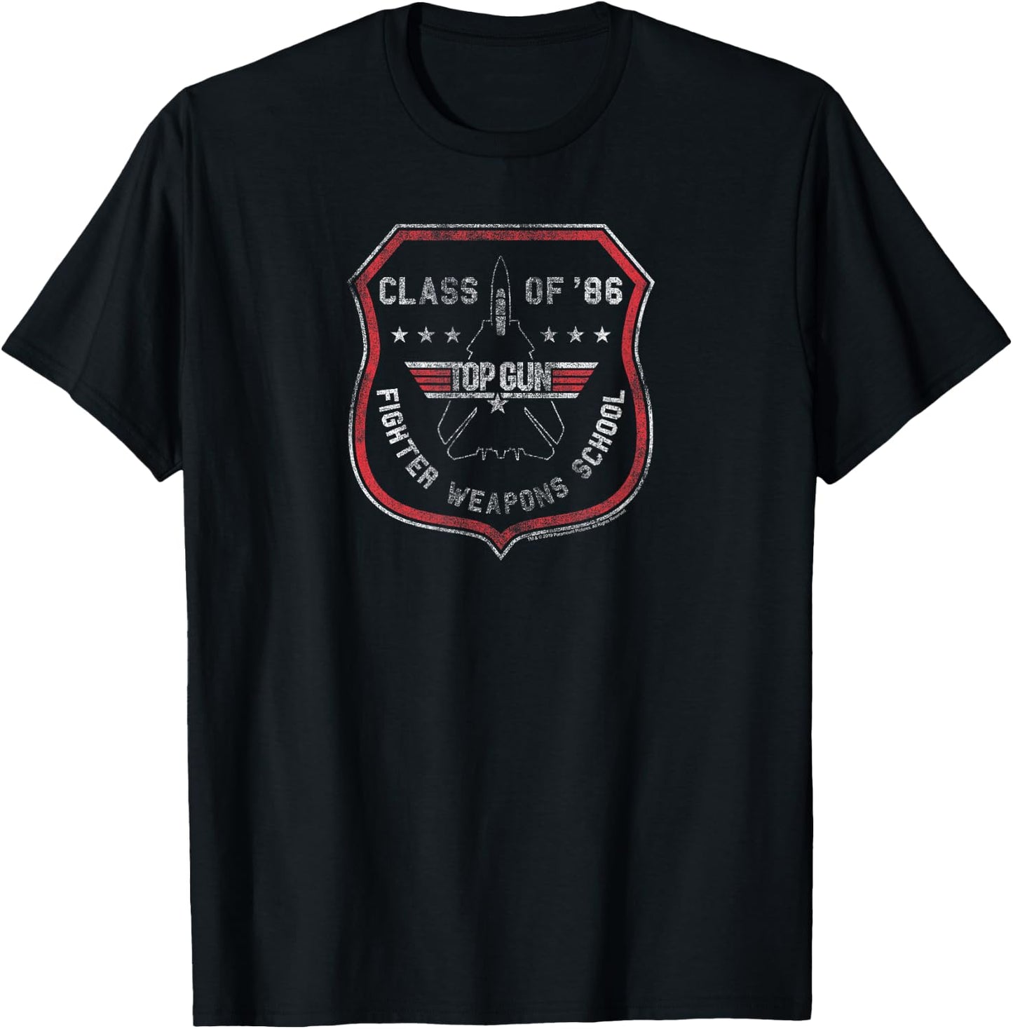 Top Gun Fighters Weapons School Class of 86 Action Movie T-Shirt - T-Shirt | Black