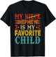 Vintage Nephew Is My Favorite Cute Child Sarcastic Family T-Shirt - T-Shirt | Black