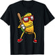 Taco Playing Baseball Mexican Cinco De Mayo Kids Men T-Shirt - T-Shirt | Black