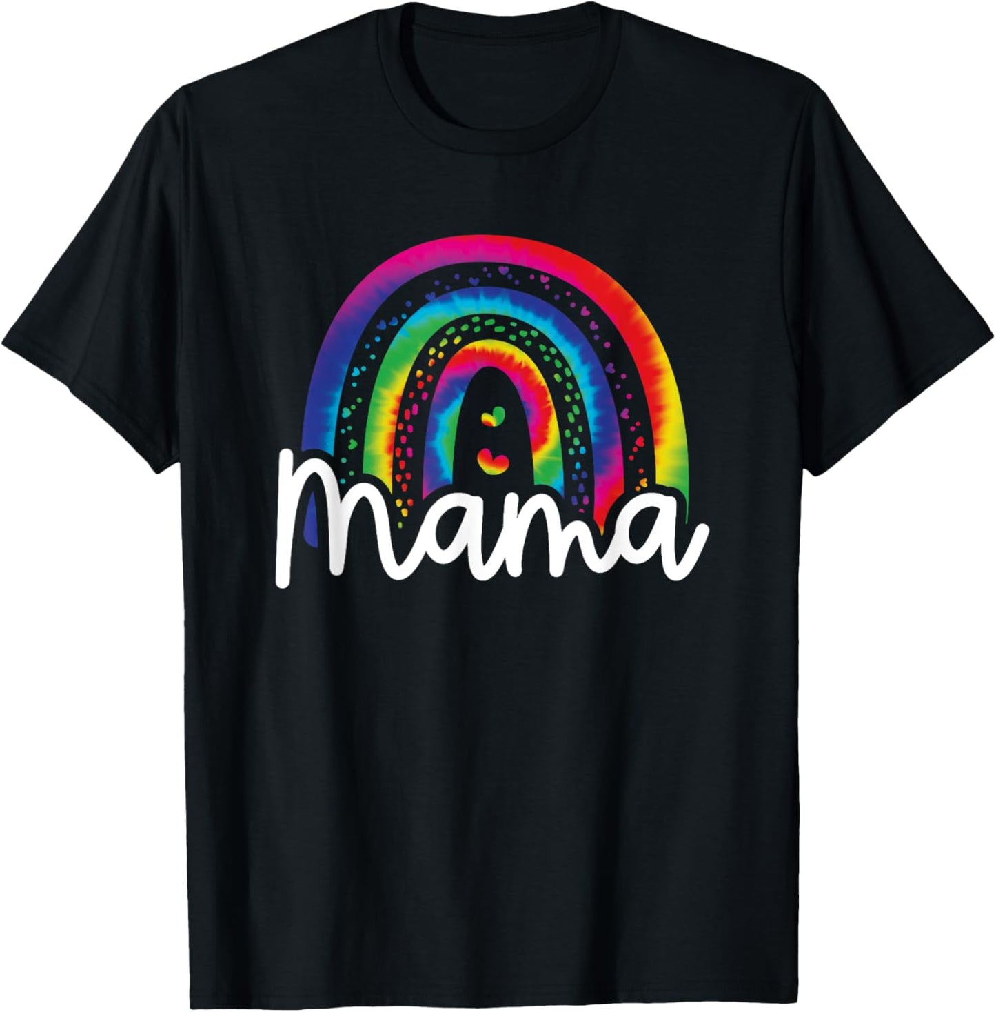 Mama Mini Mother Daughter Matching Tie Dye T-Shirt - T-Shirt | Black