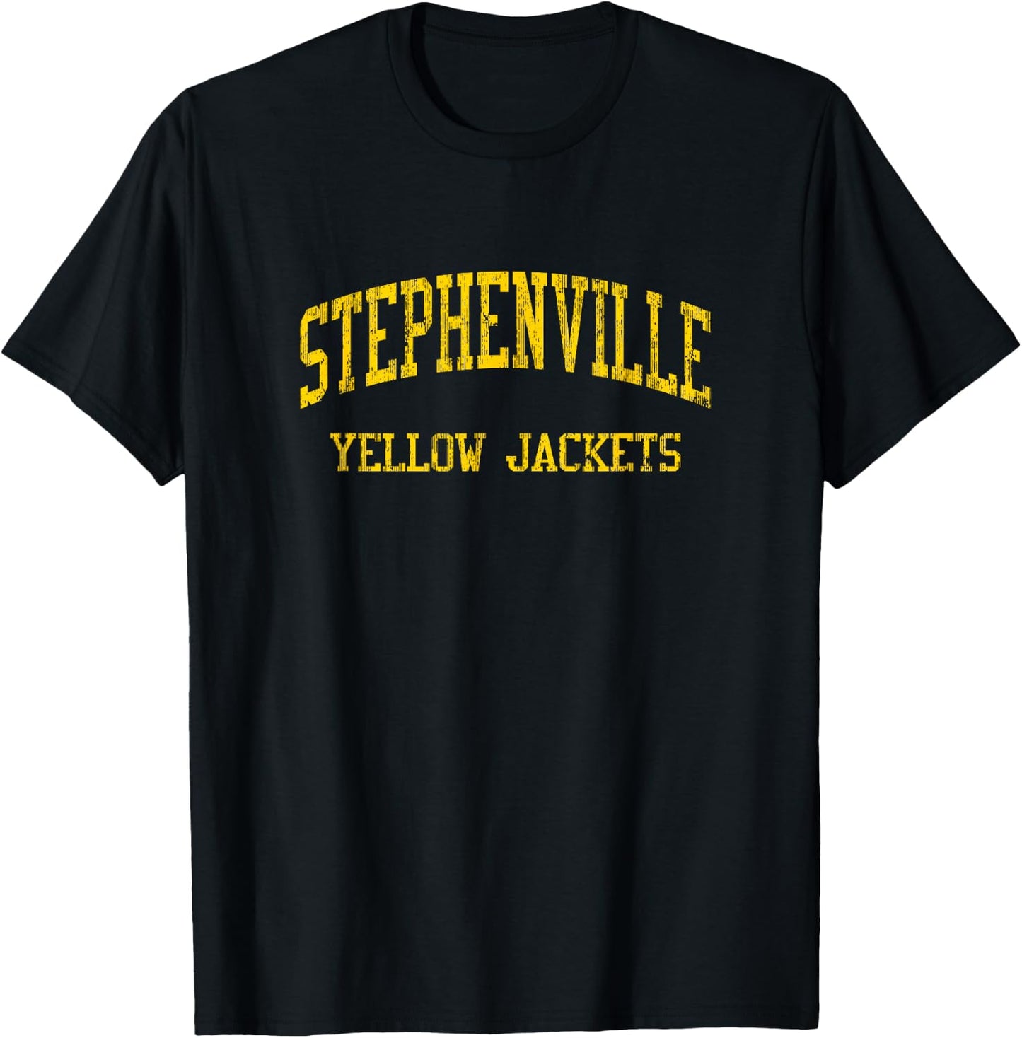 Stephenville High School HS Stephenville TX Vintage Sports T-Shirt - T-Shirt | Black