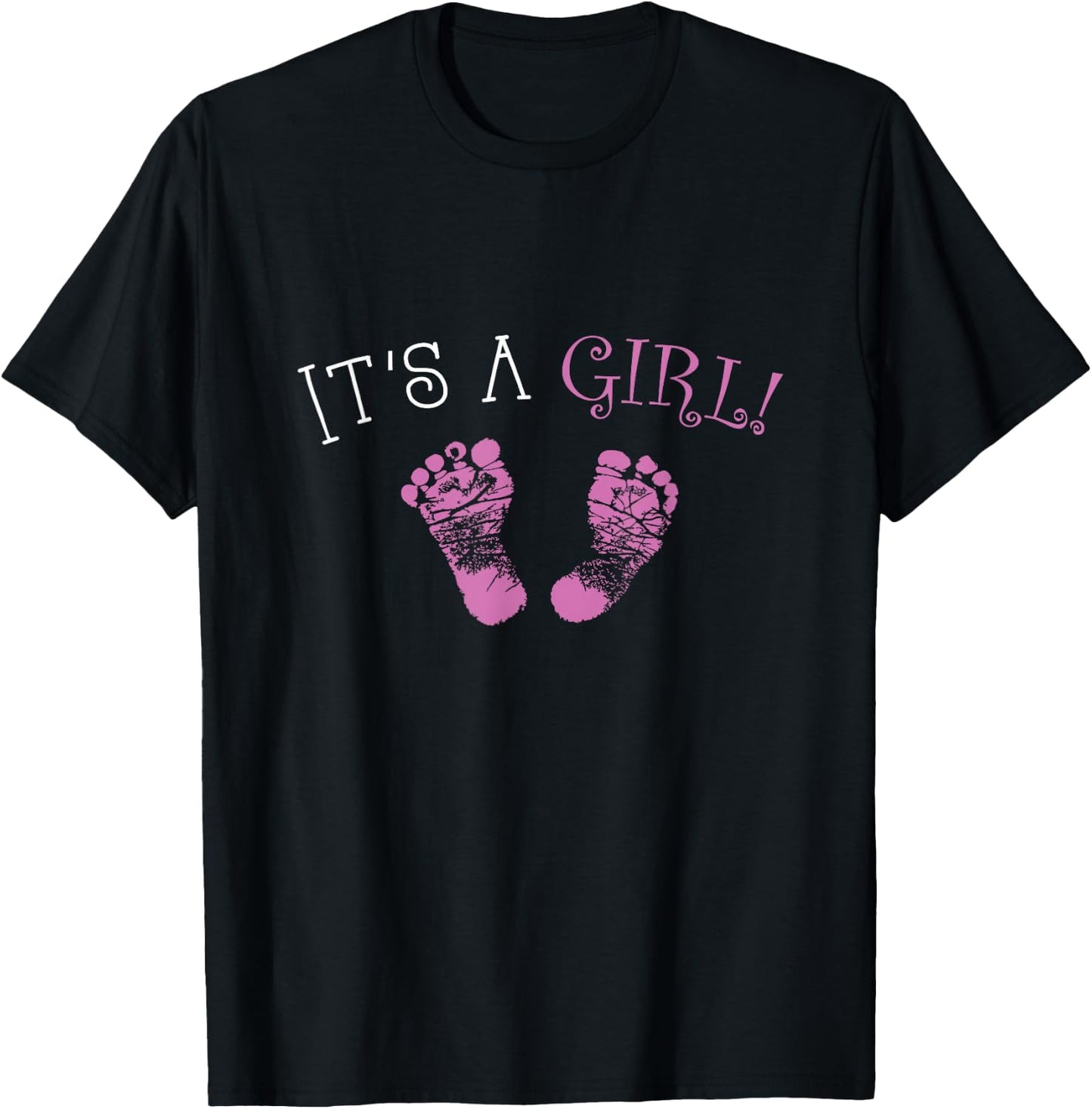 It's A Girl Gender Reveal 2024 T-Shirt - T-Shirt | Black