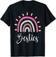 Best Friends BFF Heart Best Friends Bestie T-Shirt - T-Shirt | Black