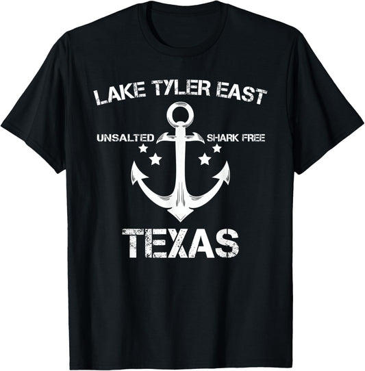 LAKE TYLER EAST TEXAS Funny Fishing Camping Summer Gift Women Kids T-Shirt - T-Shirt | Black