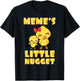Meme's Little Nugget Chicken Lover Grandma Mother's Day T-Shirt - T-Shirt | Black