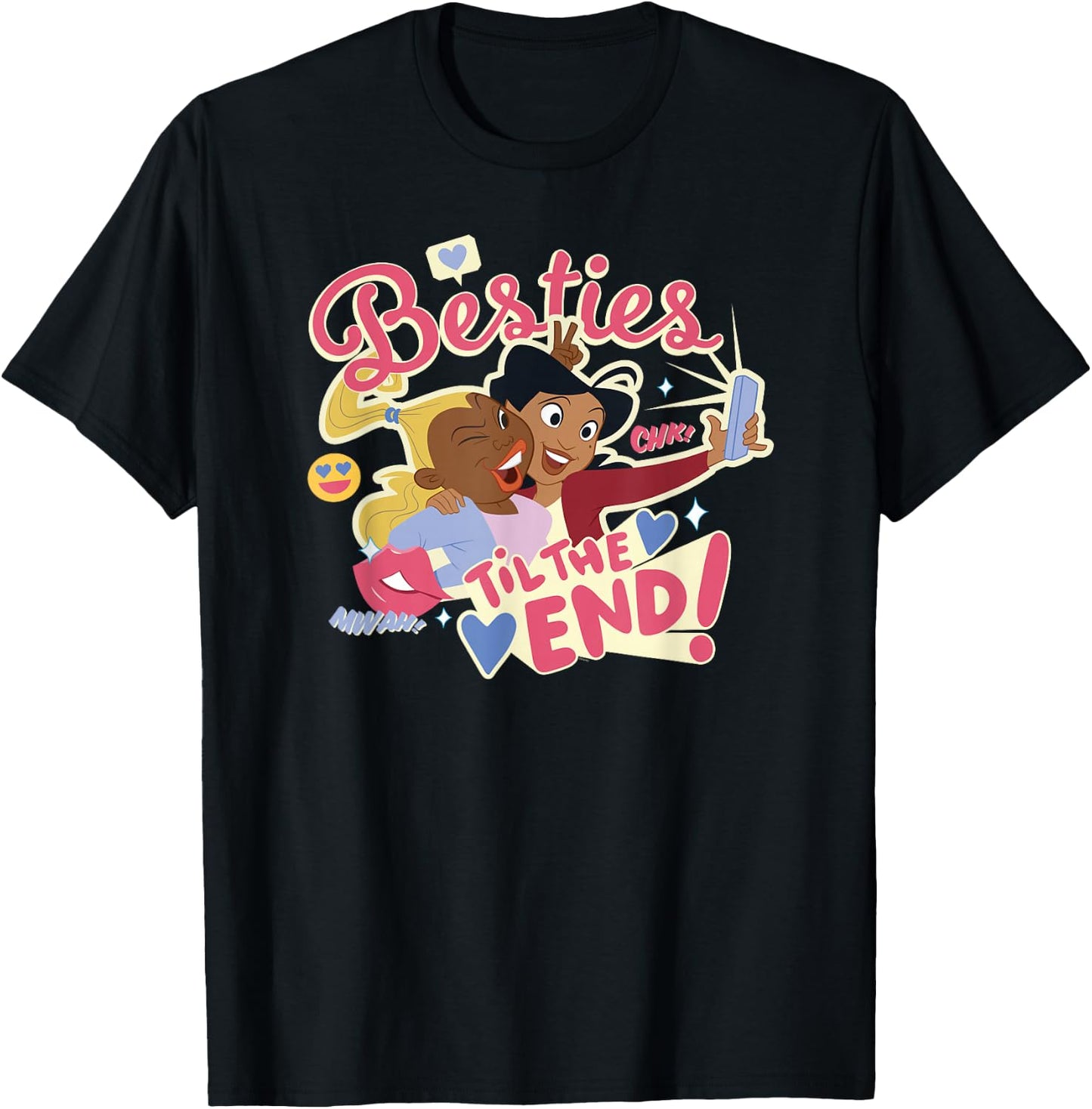 Disney Proud Family Penny Dijonay Jones Besties Til The End! T-Shirt - T-Shirt | Black