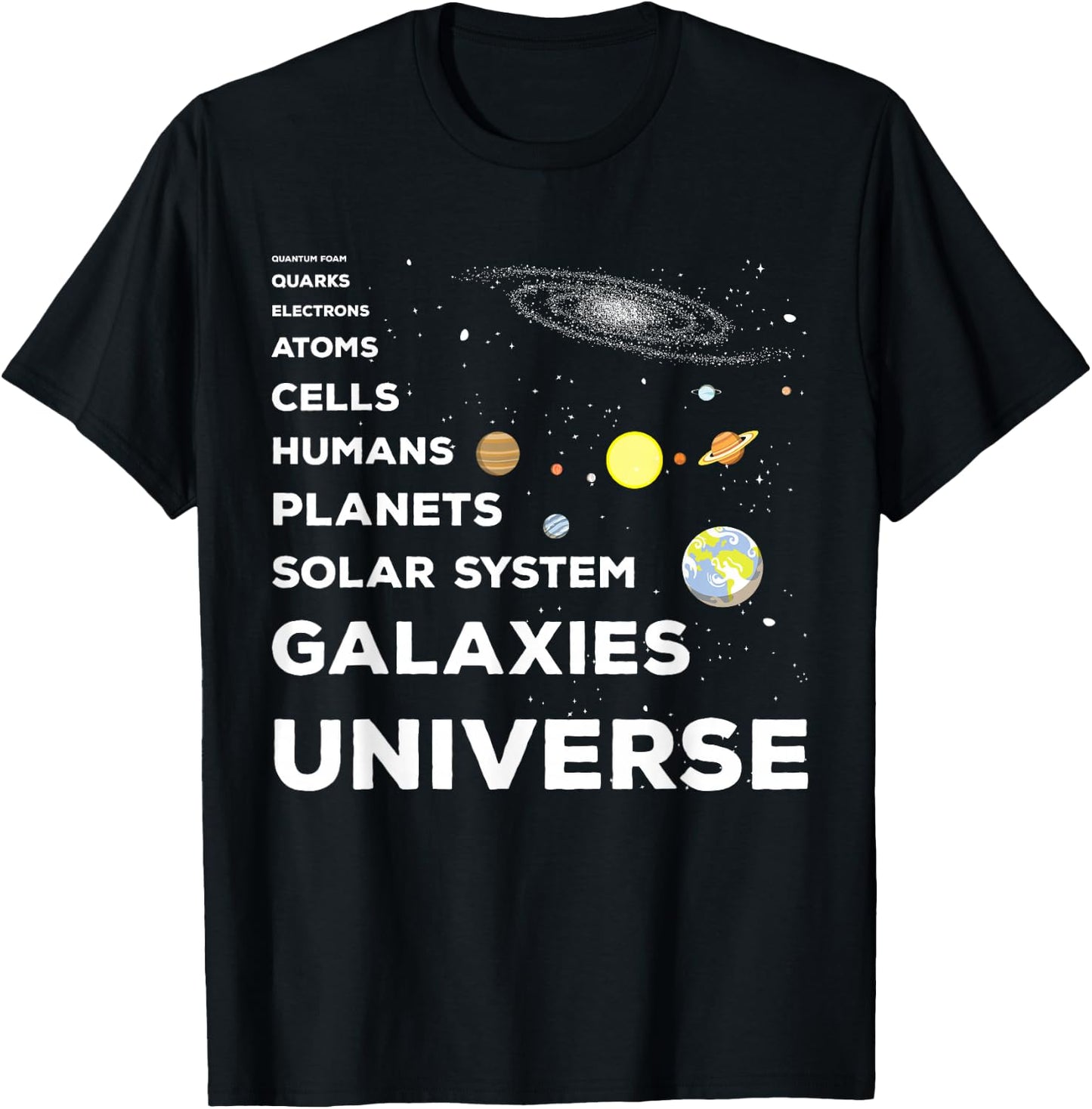 Universe Physicist Quantum Mechanics Quant Astrophyisk T-Shirt - T-Shirt | Black