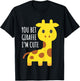 You Bet Giraffe I'm Cute, Toddler Boys Girls Funny Giraffe T-Shirt - T-Shirt | Black