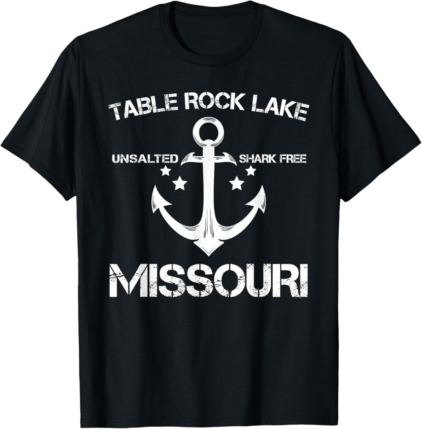 TABLE ROCK LAKE MISSOURI Funny Fishing Camping Summer Gift Men Women Girls Kids T-Shirt - T-Shirt | Black