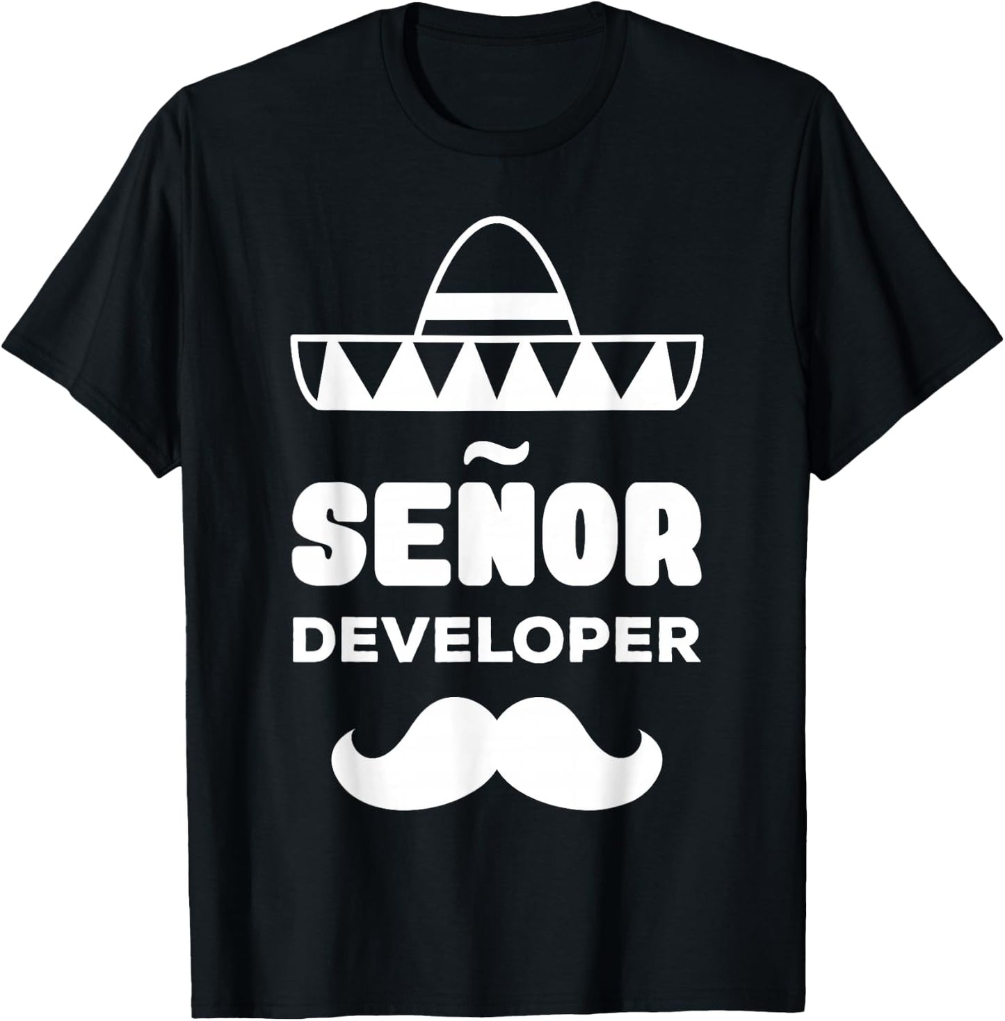 Senior Developer Job Senor Geek Nerd Computer Science T-Shirt - T-Shirt | Black