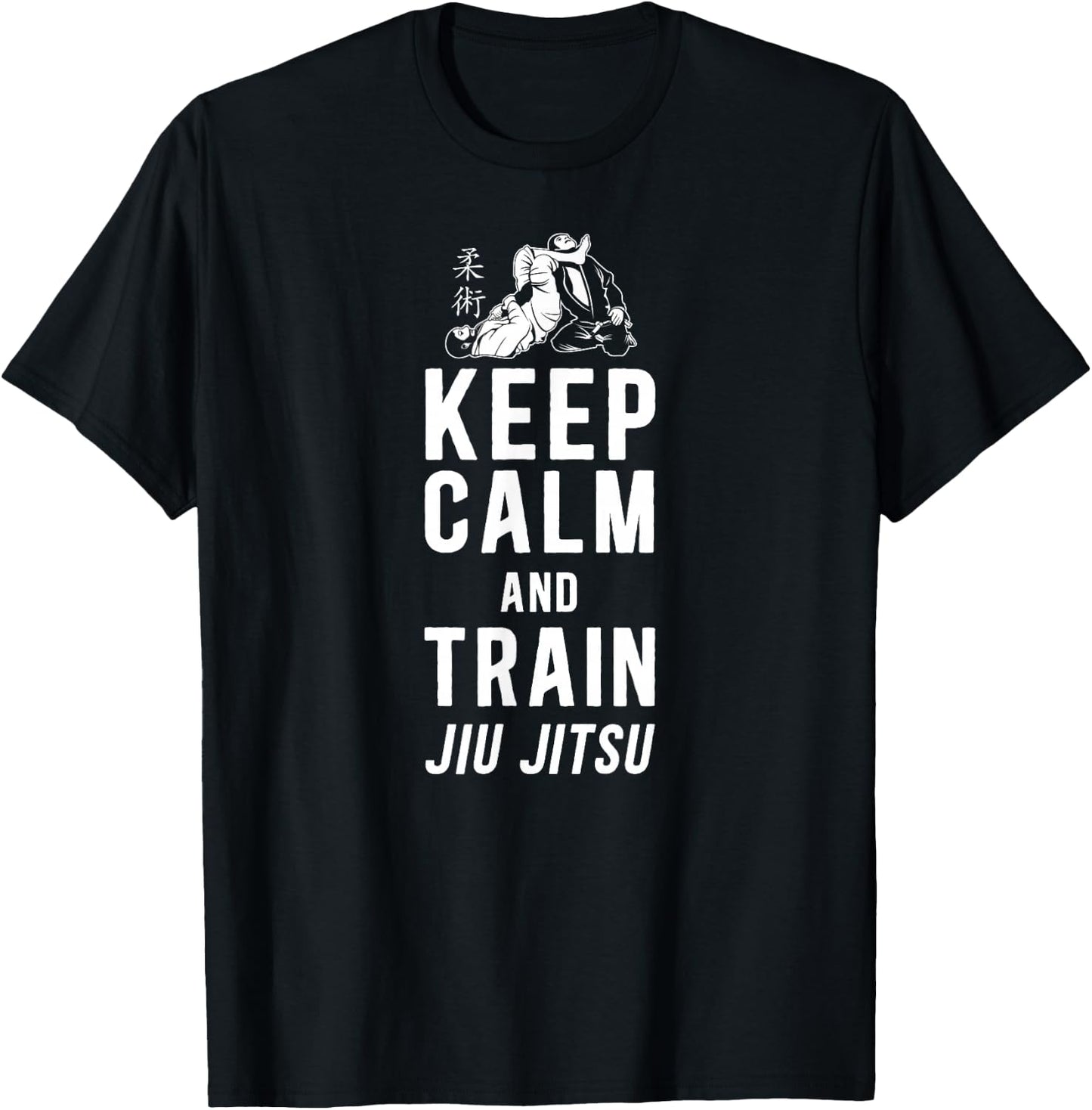 Jiu Jitsu Keep Calm And Train Jiu-Jitsu T-Shirt - T-Shirt | Black
