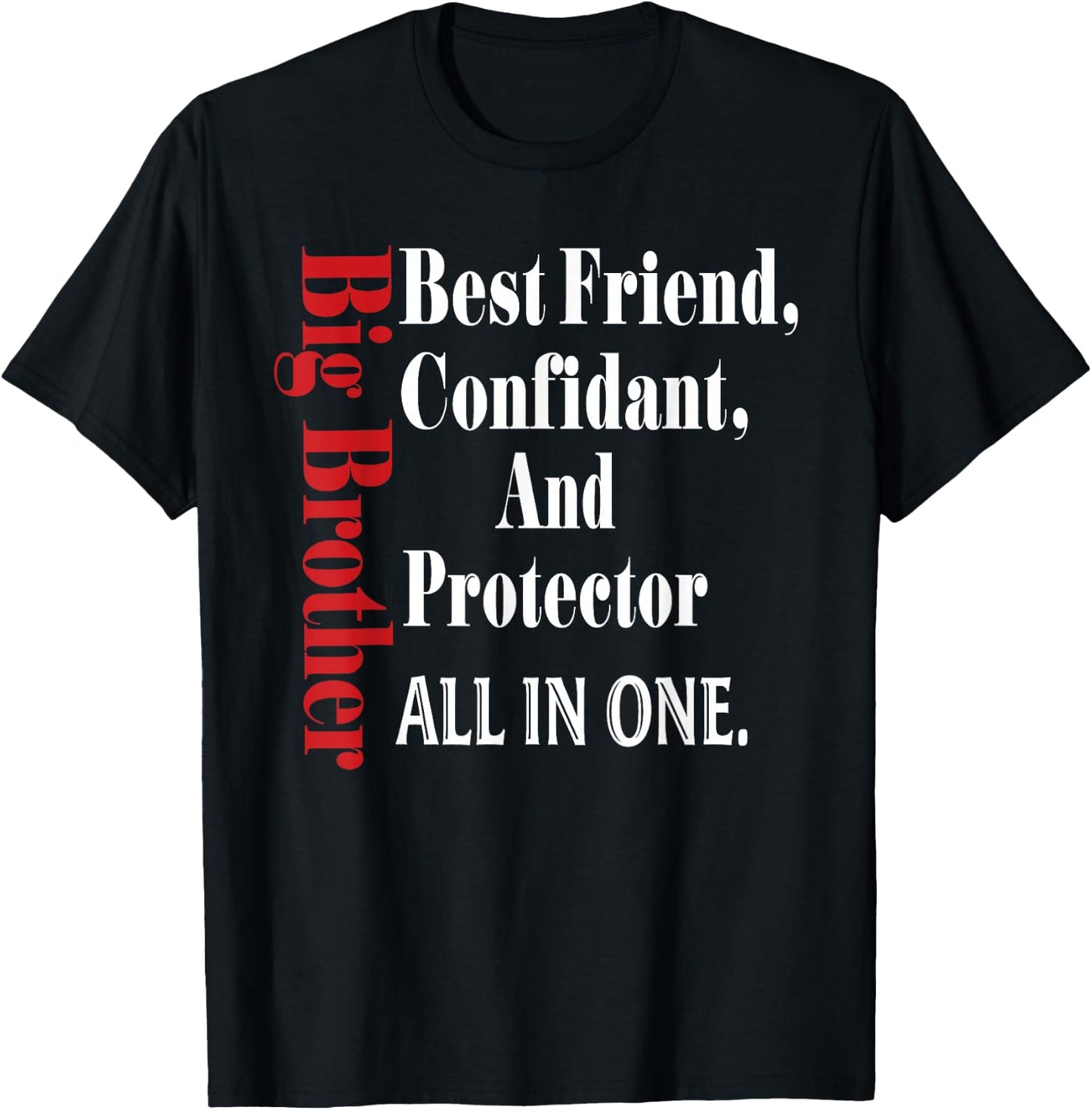 Funny Big Brother Definition Birthday Gifts Men Teens Youth T-Shirt - T-Shirt | Black
