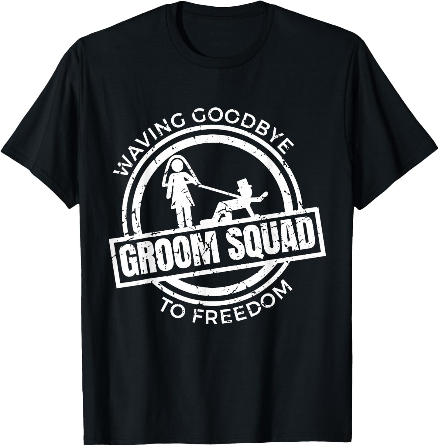 Groom Squad T Shirt | Bucks Groom Groomsmen | Bachelor Party T-Shirt - T-Shirt | Black