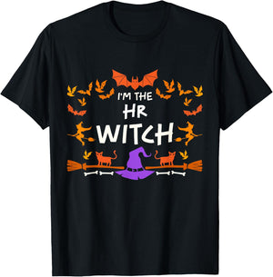 I'm the HR Witch Halloween Costume Art T-Shirt - T-Shirt | Black