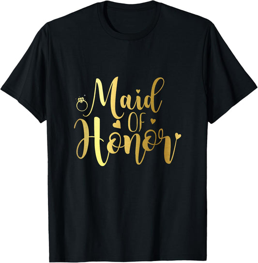 Bachelorette Party Maid Of Honor T-Shirt - T-Shirt | Black