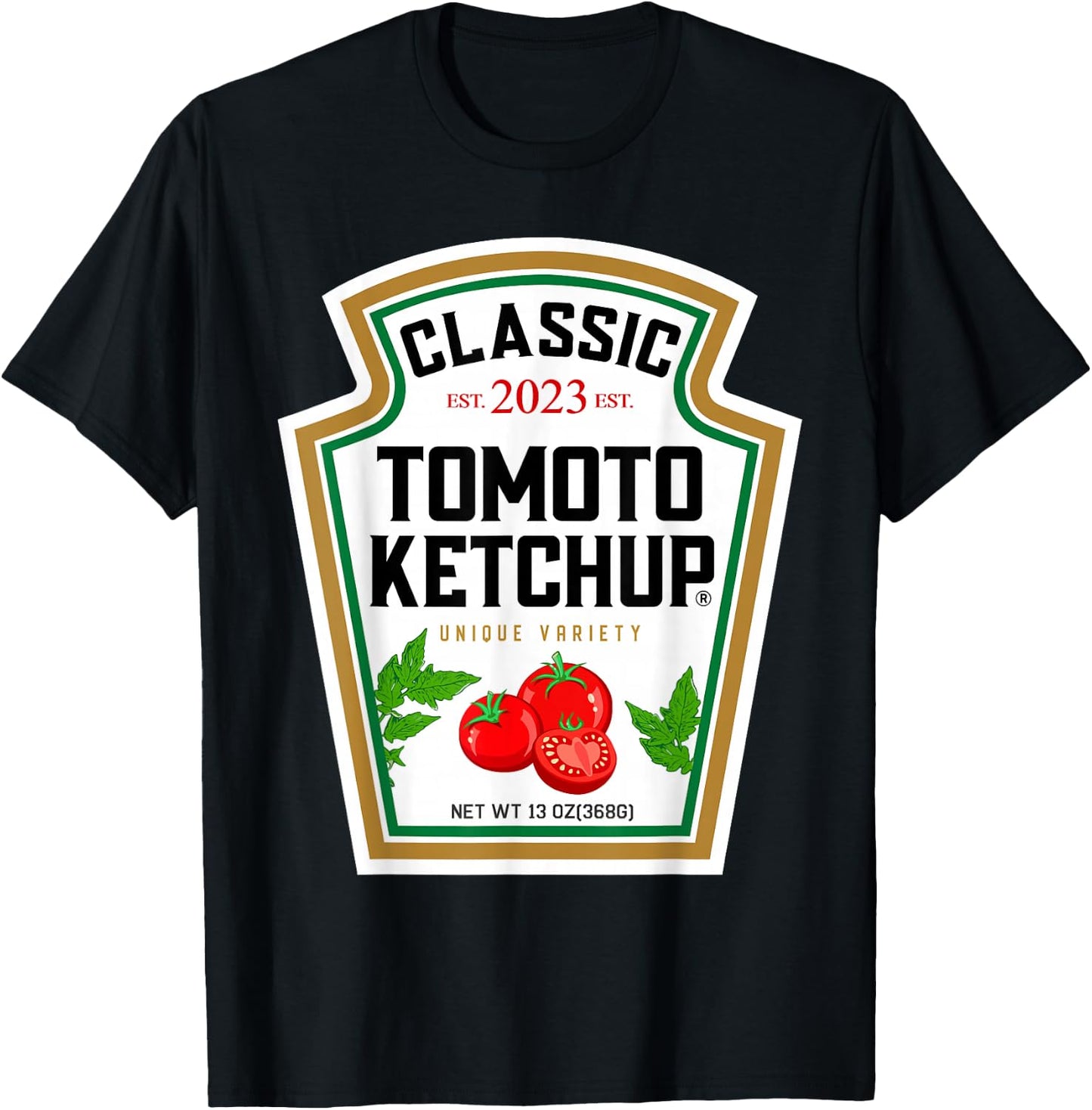 Red Ketchup DIY Costume Matching Couples Groups Halloween T-Shirt - T-Shirt | Black