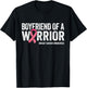 Boyfriend Of A Warrior Shirt, Breast Cancer Awareness Men T-Shirt - T-Shirt | Black