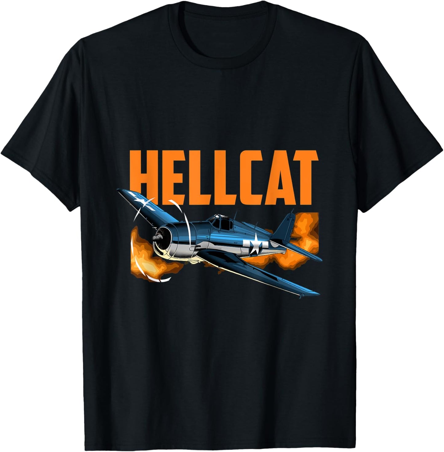 USA Military Warbird Airplane Hellcat WWII Vintage Fighter Women Kids T-Shirt - T-Shirt | Black