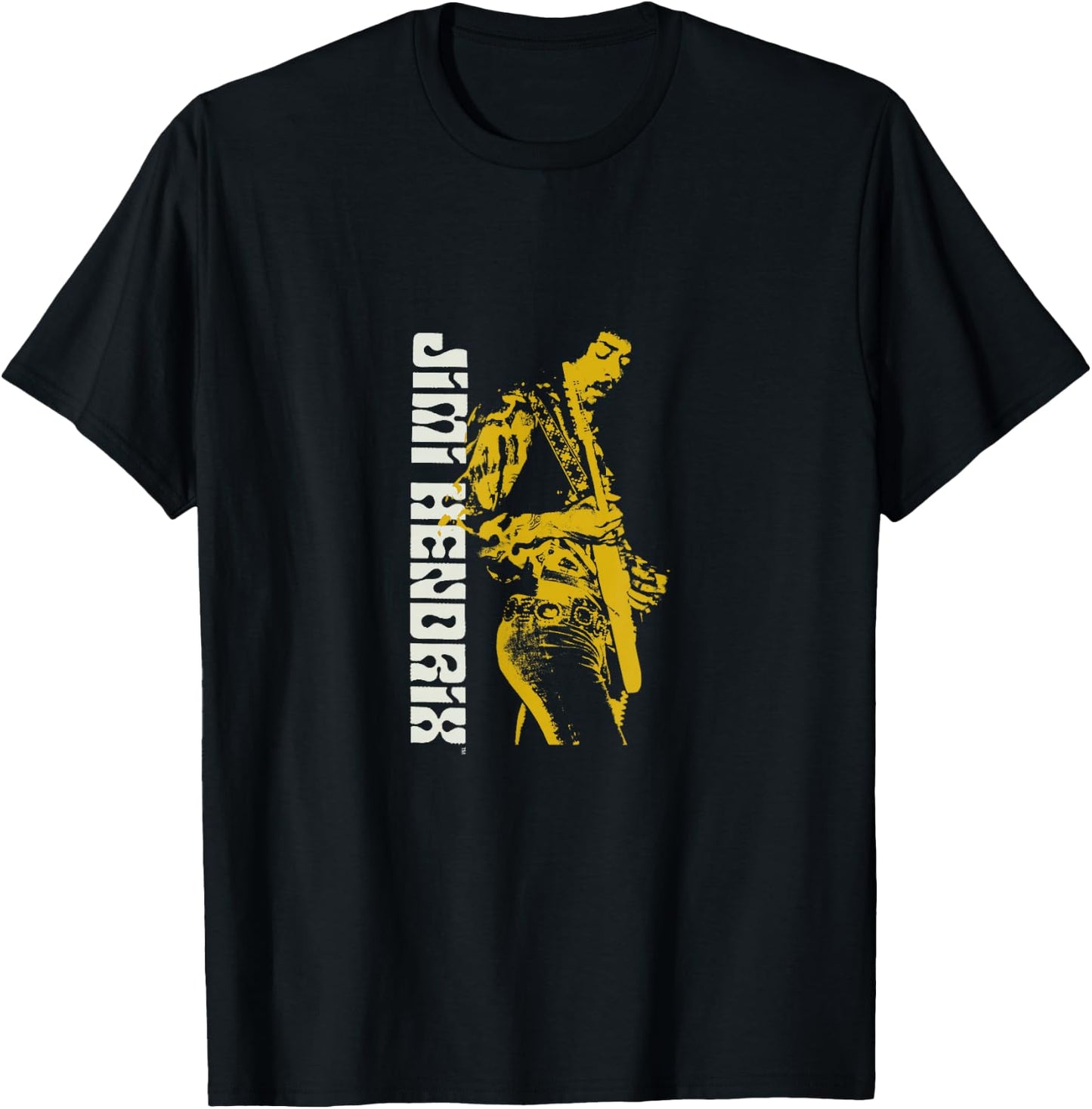 Jimi Hendrix Silhouette Guitar T-Shirt - T-Shirt | Black
