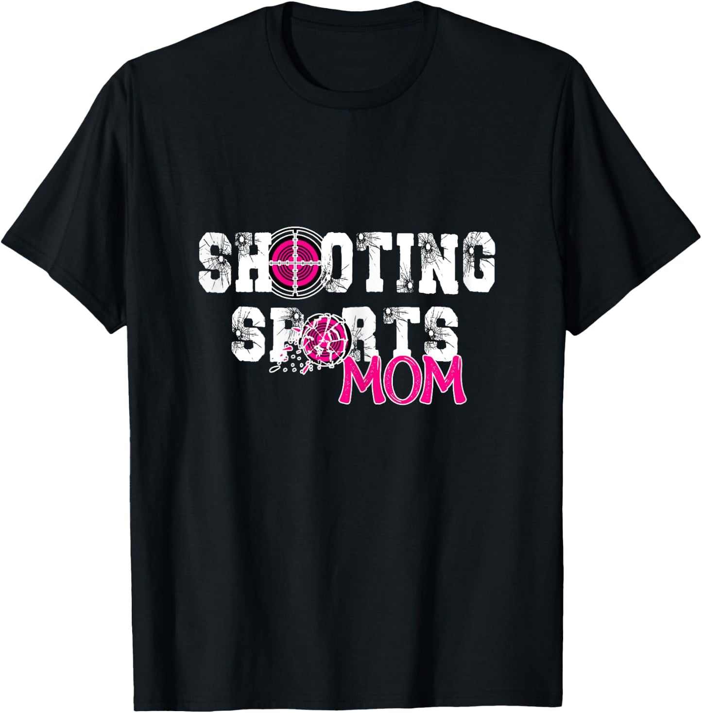 Shooting Sports mom mother day,cool women shooting sports T-Shirt - T-Shirt | Black