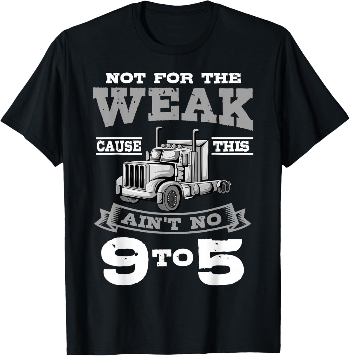 Truck Driver Trucker Truckie Driving Teamster Vehicle LGV T-Shirt - T-Shirt | Black