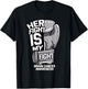 Her Fight Is My Fight Brain Cancer Intracranial Neoplasm T-Shirt - T-Shirt | Black