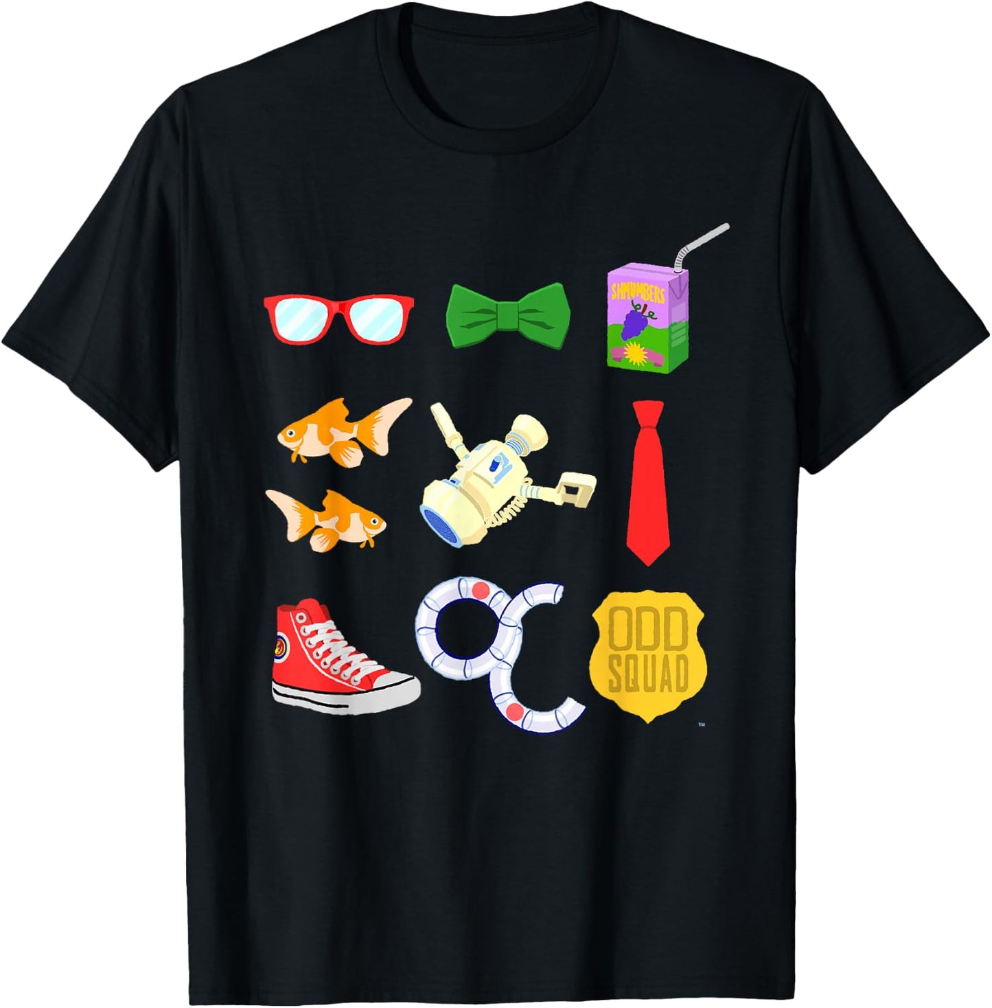 Odd Squad Agent Accessories Illustrated Shirt T-Shirt - T-Shirt | Black