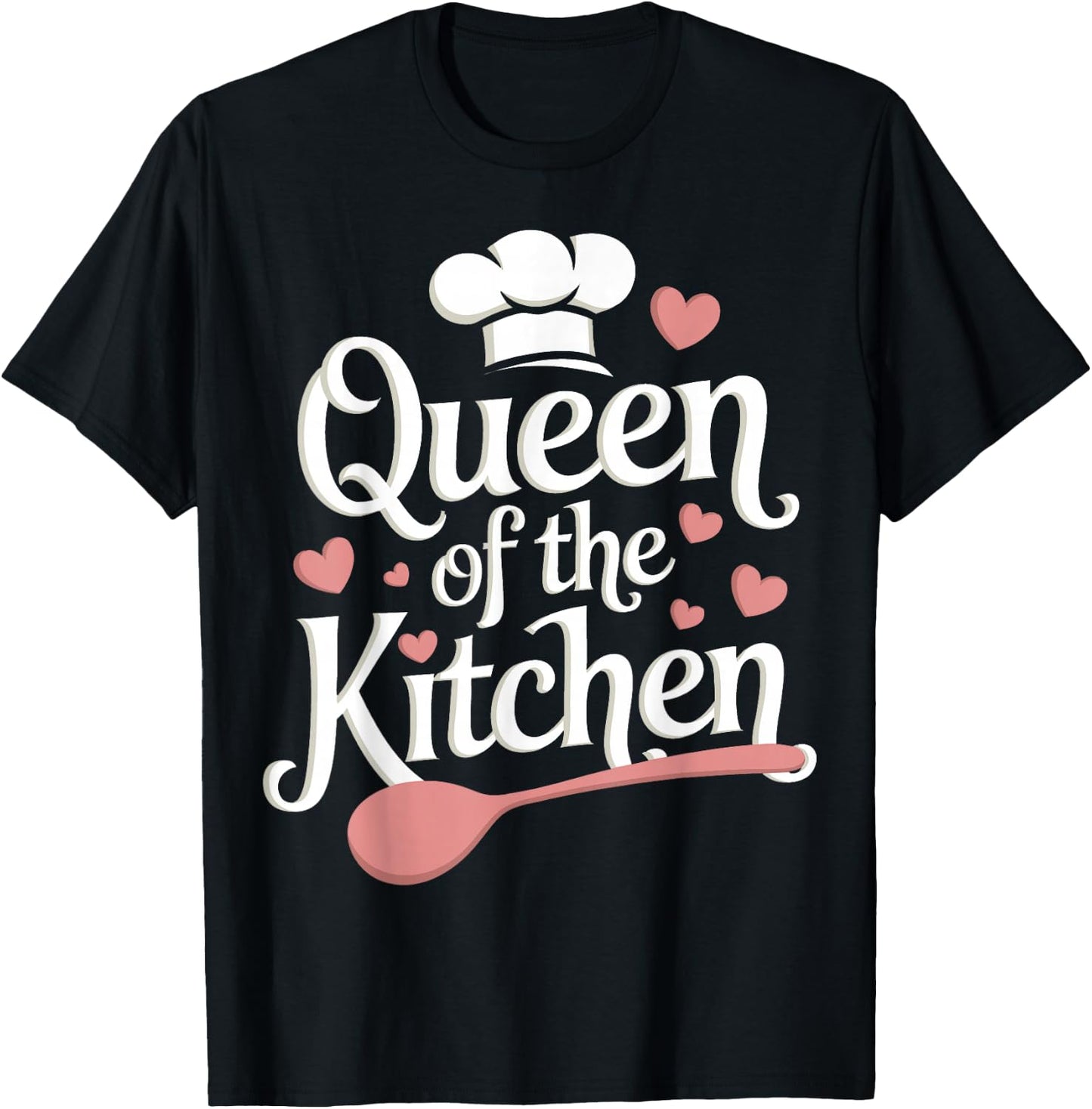 Cooking Queen Of The Kitchen T-Shirt - T-Shirt | Black