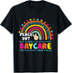 Peace Out Preschool Teacher Last Day Of School Cute Rainbow Women Kids T-Shirt - T-Shirt | Black