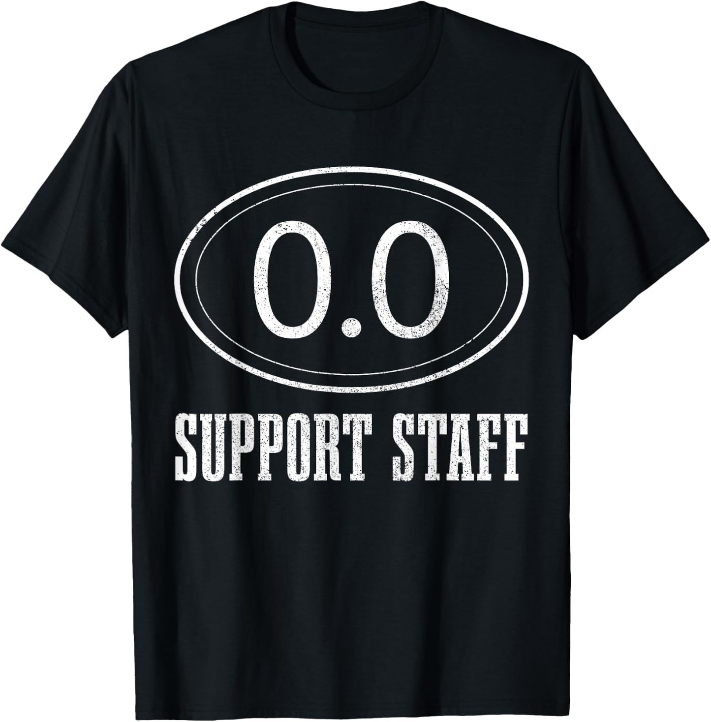 Marathon Support Staff 0.0 Funny Marathoner Runner T-Shirt - T-Shirt | Black