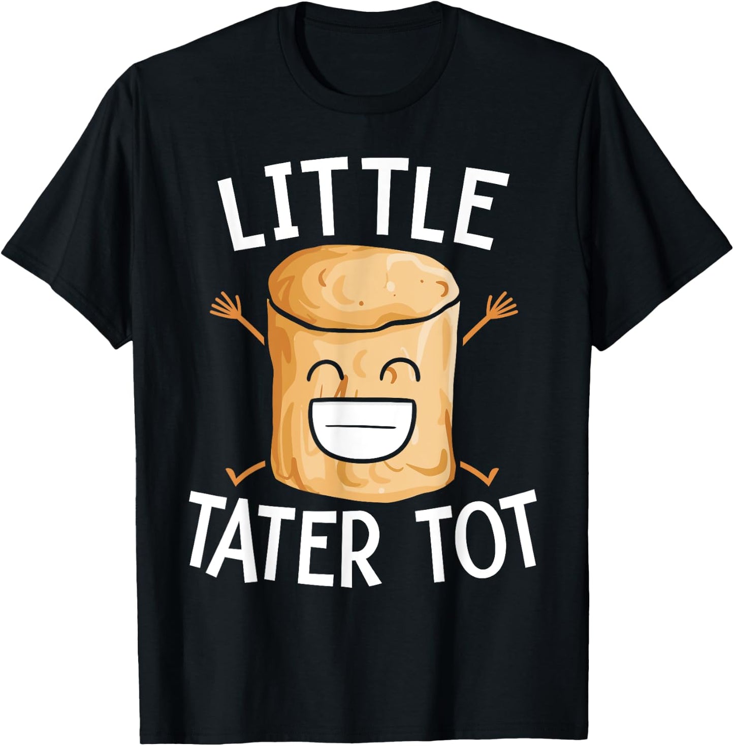 Little Tater Tot Potato Eater Vegan Spud Life Vegetarian T-Shirt - T-Shirt | Black