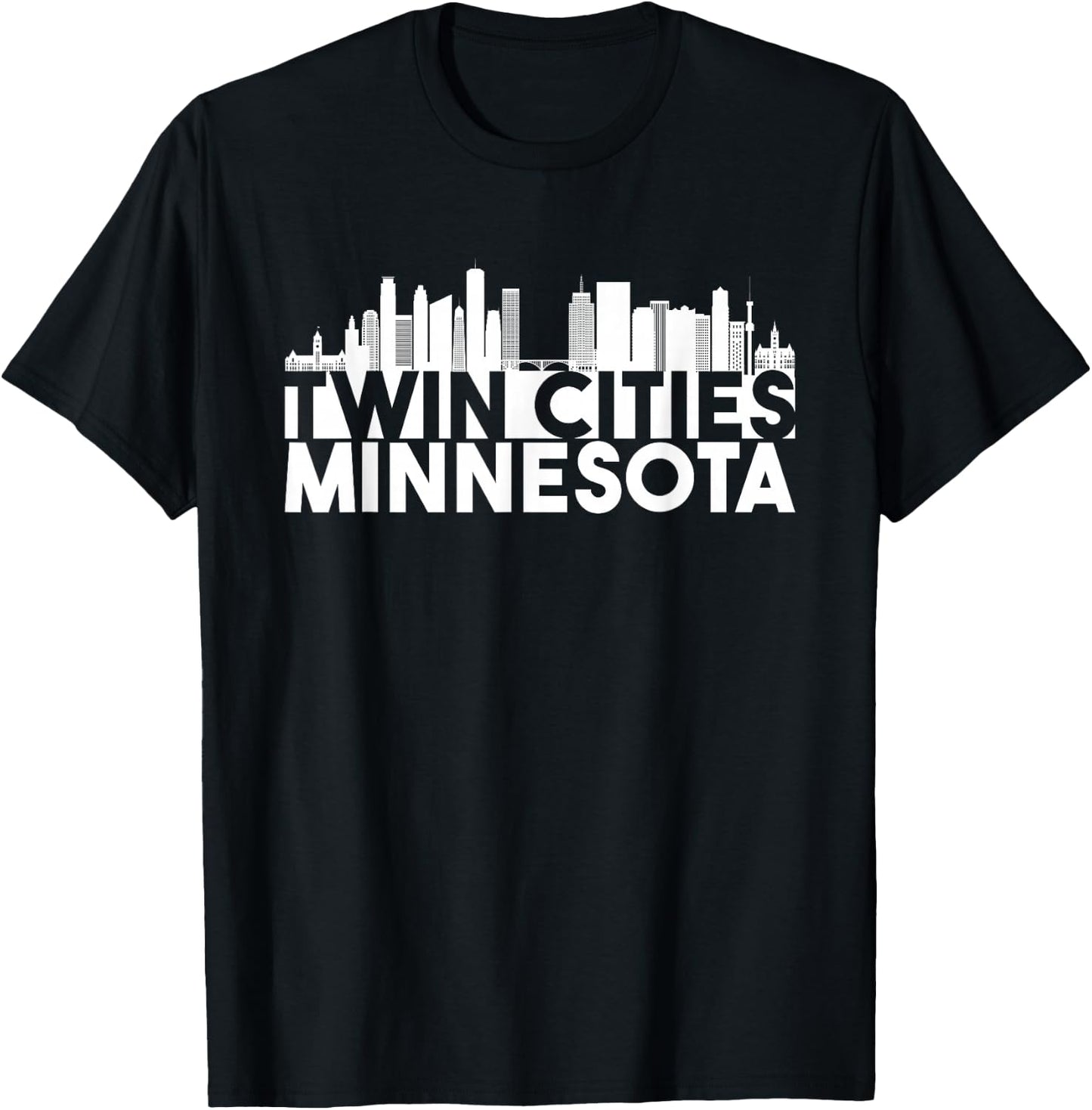City Pride Twin Cities Minnesota Tourist Souvenir T-Shirt - T-Shirt | Black